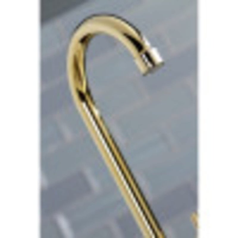 Kingston Brass KB8497NDL NuvoFusion 4" Centerset Bar Faucet, Brushed Brass - Image 5